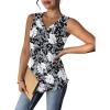 Black White Floral