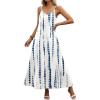 Zeagoo Womens Summer Maxi Dress Spaghetti Strap Casual Printed Dress Boho Floral Beach Sundress,(Pattern-2)