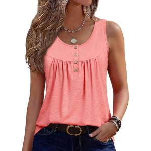 Zeagoo Summer Tank Tops for Women 2026 Sleeveless Tunic Spring Casual Shirts Womens Work Tops