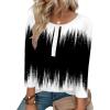 Zeagoo 3/4 Length Sleeve Womens Tops Round Neck Casual Summer Tunic Tops Basic Tees Blouses Dressy T-Shirts Pleated Shirts(Jb204)