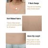 Zeagoo Womens Ribbed Tank Tops 2026 V Neck Slim Fit Knit Sleeveless Shirts Casual Basic Tee(Khaki)