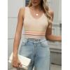 Zeagoo Womens Ribbed Tank Tops 2026 V Neck Slim Fit Knit Sleeveless Shirts Casual Basic Tee(Tw231-colorful Stripe)