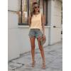 Zeagoo Womens Tank Tops Crewneck Loose Fit Basic Business Casual Summer Sleeveless Shirts Blouse S-XXL(Beige)