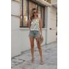 Zeagoo Womens Tank Tops Crewneck Loose Fit Basic Business Casual Summer Sleeveless Shirts Blouse S-XXL(Green Leaf)