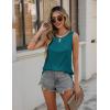 Zeagoo Womens Tank Tops Crewneck Loose Fit Basic Business Casual Summer Sleeveless Shirts Blouse S-XXL(Lake Blue)