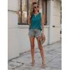 Zeagoo Womens Tank Tops Crewneck Loose Fit Basic Business Casual Summer Sleeveless Shirts Blouse S-XXL(Lake Blue)