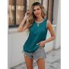 Zeagoo Womens Tank Tops Crewneck Loose Fit Basic Business Casual Summer Sleeveless Shirts Blouse S-XXL(Lake Blue)
