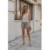 Zeagoo Womens Tank Tops Crewneck Loose Fit Basic Business Casual Summer Sleeveless Shirts Blouse S-XXL(Leopard)