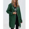 Zeagoo Women’s Zip Up Hoodies Long Tunic Sweatshirts Oversized Fleece Casual Long Sleeve 2026 Fall Hoodie Jacket Coat(01 Dark Green)