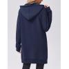 Zeagoo Women’s Zip Up Hoodies Long Tunic Sweatshirts Oversized Fleece Casual Long Sleeve 2026 Fall Hoodie Jacket Coat(01 Dark Navy Blue)