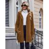 Zeagoo Women’s Zip Up Hoodies Long Tunic Sweatshirts Oversized Fleece Casual Long Sleeve 2026 Fall Hoodie Jacket Coat(01 Light Brown)