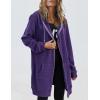 Zeagoo Women’s Zip Up Hoodies Long Tunic Sweatshirts Oversized Fleece Casual Long Sleeve 2026 Fall Hoodie Jacket Coat(01 Purple)