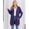 Zeagoo Women’s Zip Up Hoodies Long Tunic Sweatshirts Oversized Fleece Casual Long Sleeve 2026 Fall Hoodie Jacket Coat(01 Purple)