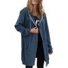 Zeagoo Women’s Zip Up Hoodies Long Tunic Sweatshirts Oversized Fleece Casual Long Sleeve 2026 Fall Hoodie Jacket Coat(01 Royal Blue)