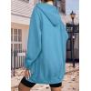 Zeagoo Women’s Zip Up Hoodies Long Tunic Sweatshirts Oversized Fleece Casual Long Sleeve 2026 Fall Hoodie Jacket Coat(01 Sky Blue)