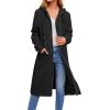 Zeagoo Women’s Zip Up Hoodies Long Tunic Sweatshirts Oversized Fleece Casual Long Sleeve 2026 Fall Hoodie Jacket Coat(A-black)