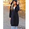 Zeagoo Women’s Zip Up Hoodies Long Tunic Sweatshirts Oversized Fleece Casual Long Sleeve 2026 Fall Hoodie Jacket Coat(A-black)