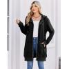 Zeagoo Women’s Zip Up Hoodies Long Tunic Sweatshirts Oversized Fleece Casual Long Sleeve 2026 Fall Hoodie Jacket Coat(Black)