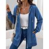 Zeagoo Women’s Zip Up Hoodies Long Tunic Sweatshirts Oversized Fleece Casual Long Sleeve 2026 Fall Hoodie Jacket Coat(Blue)