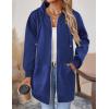 Zeagoo Women’s Zip Up Hoodies Long Tunic Sweatshirts Oversized Fleece Casual Long Sleeve 2026 Fall Hoodie Jacket Coat(Dark Blue)