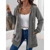 Zeagoo Women’s Zip Up Hoodies Long Tunic Sweatshirts Oversized Fleece Casual Long Sleeve 2026 Fall Hoodie Jacket Coat(Dark Grey)