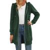 Zeagoo Women’s Zip Up Hoodies Long Tunic Sweatshirts Oversized Fleece Casual Long Sleeve 2026 Fall Hoodie Jacket Coat(Green)