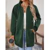 Zeagoo Women’s Zip Up Hoodies Long Tunic Sweatshirts Oversized Fleece Casual Long Sleeve 2026 Fall Hoodie Jacket Coat(Green)