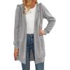 Zeagoo Women’s Zip Up Hoodies Long Tunic Sweatshirts Oversized Fleece Casual Long Sleeve 2026 Fall Hoodie Jacket Coat(Grey)
