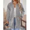 Zeagoo Women’s Zip Up Hoodies Long Tunic Sweatshirts Oversized Fleece Casual Long Sleeve 2026 Fall Hoodie Jacket Coat(Grey)