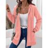 Zeagoo Women’s Zip Up Hoodies Long Tunic Sweatshirts Oversized Fleece Casual Long Sleeve 2026 Fall Hoodie Jacket Coat(Pink)