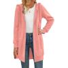 Zeagoo Women’s Zip Up Hoodies Long Tunic Sweatshirts Oversized Fleece Casual Long Sleeve 2026 Fall Hoodie Jacket Coat(Pink)