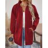 Zeagoo Women’s Zip Up Hoodies Long Tunic Sweatshirts Oversized Fleece Casual Long Sleeve 2026 Fall Hoodie Jacket Coat(Red)