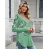 Zeagoo Long Sleeve Tops for Women V Neck Shirt Loose Fall Tunic Tops Dressy Casual Work Blouse 2026(Bf180)