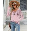 Zeagoo Long Sleeve Tops for Women V Neck Shirt Loose Fall Tunic Tops Dressy Casual Work Blouse 2026(Sf190)