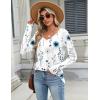 Zeagoo Long Sleeve Tops for Women V Neck Shirt Loose Fall Tunic Tops Dressy Casual Work Blouse 2026(Wf133)