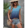 Zeagoo Blouses for Women Fashion 2025 Trendy Dressy Cap Sleeve Summer Shirts V Neck Tops Vacation t Shirts XXL