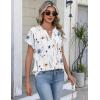 Zeagoo Button Down Shirts for Women Short Sleeve Tops V Neck Collar Blouses Business Casual Outfits S-2XL(Bf290)