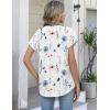 Zeagoo Button Down Shirts for Women Short Sleeve Tops V Neck Collar Blouses Business Casual Outfits S-2XL(Bf290)