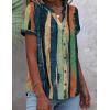 Zeagoo Button Down Shirts for Women Short Sleeve Tops V Neck Collar Blouses Business Casual Outfits S-2XL(Cx289)