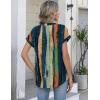Zeagoo Button Down Shirts for Women Short Sleeve Tops V Neck Collar Blouses Business Casual Outfits S-2XL(Cx289)