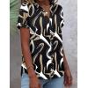 Zeagoo Button Down Shirts for Women Short Sleeve Tops V Neck Collar Blouses Business Casual Outfits S-2XL(Cx312)