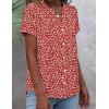 Zeagoo Button Down Shirts for Women Short Sleeve Tops V Neck Collar Blouses Business Casual Outfits S-2XL(Jh590)