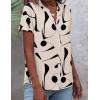 Zeagoo Button Down Shirts for Women Short Sleeve Tops V Neck Collar Blouses Business Casual Outfits S-2XL(Jh602)