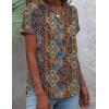 Zeagoo Button Down Shirts for Women Short Sleeve Tops V Neck Collar Blouses Business Casual Outfits S-2XL(Mz721)