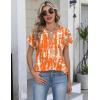 Zeagoo Button Down Shirts for Women Short Sleeve Tops V Neck Collar Blouses Business Casual Outfits S-2XL(Zr466)