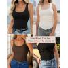 Zeagoo Ribbed Tank Tops for Women 3 Pack Sleeveless Scoop Neck Ruched Cute Summer Shirts(Black  Dark Grey  Beige)