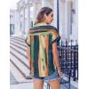 Zeagoo Short Sleeve Summer Tops for Women Casual Button Down Shirts Solid/Striped Business Work Blouses(Cx289)