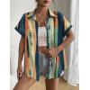 Zeagoo Short Sleeve Summer Tops for Women Casual Button Down Shirts Solid/Striped Business Work Blouses(Cx289)