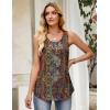 Zeagoo Tank Top for Women 2026 Summer Loose Fit Sleeveless Pleated Flowy Floral Tunic Dressy Blouse(A – Mz721)