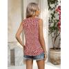Zeagoo Tank Top for Women 2026 Summer Loose Fit Sleeveless Pleated Flowy Floral Tunic Dressy Blouse(A – Xh518)